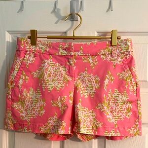 Crown & Ivy Pink Printed Shorts - Size 2P